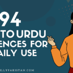 Eng to Urdu Sentences for daily use